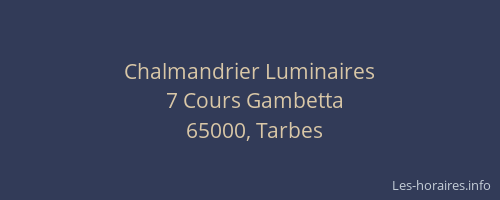 Chalmandrier Luminaires
