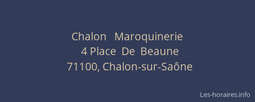 Chalon   Maroquinerie