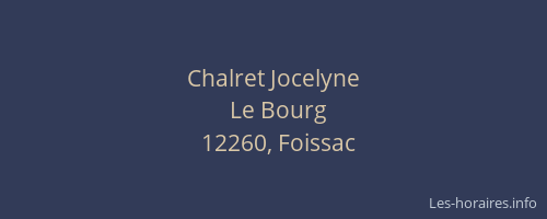 Chalret Jocelyne
