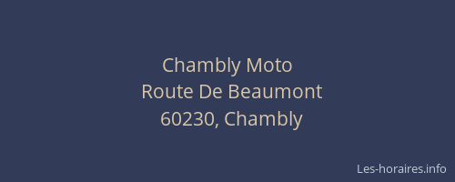 Chambly Moto