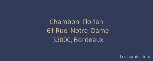 Chambon  Florian