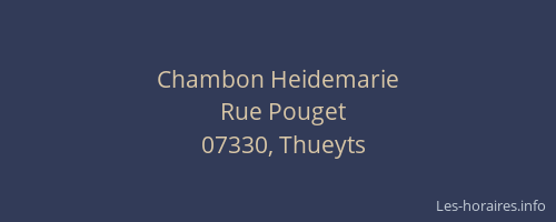 Chambon Heidemarie