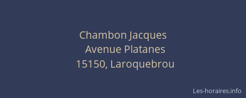 Chambon Jacques