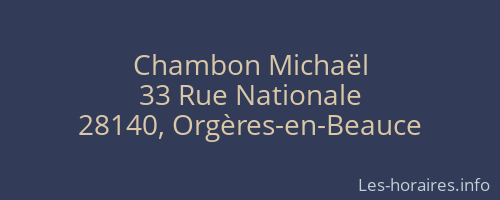 Chambon Michaël