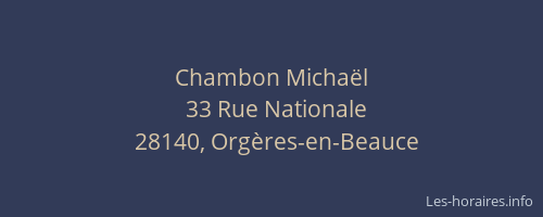 Chambon Michaël