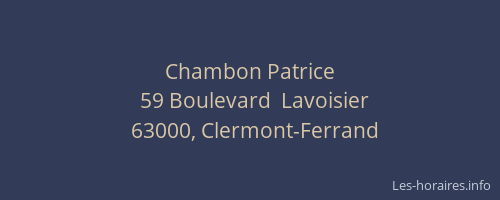 Chambon Patrice