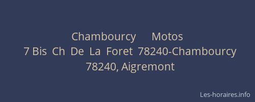 Chambourcy      Motos