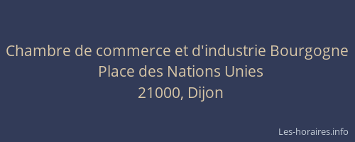 Chambre de commerce et d'industrie Bourgogne