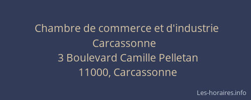 Chambre de commerce et d'industrie Carcassonne