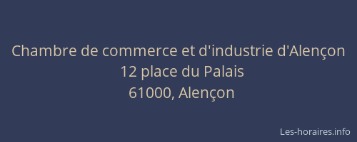 Chambre de commerce et d'industrie d'Alençon