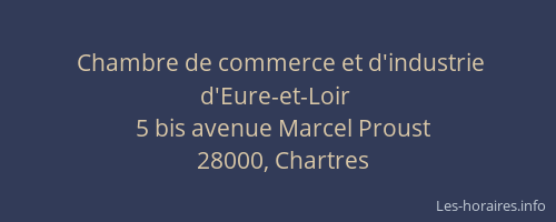 Chambre de commerce et d'industrie d'Eure-et-Loir
