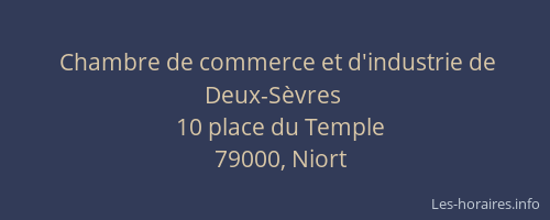 Chambre de commerce et d'industrie de Deux-Sèvres