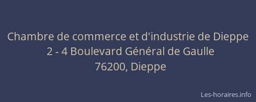 Chambre de commerce et d'industrie de Dieppe
