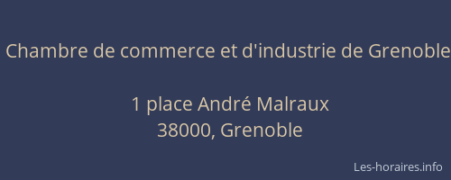 Chambre de commerce et d'industrie de Grenoble
