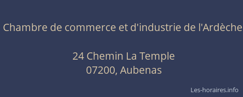 Chambre de commerce et d'industrie de l'Ardèche