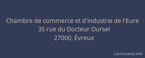 Chambre de commerce et d'industrie de l'Eure