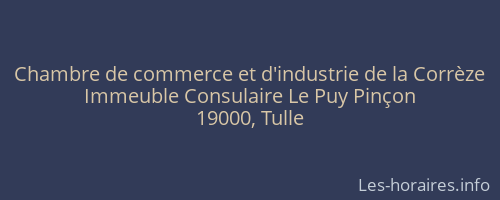 Chambre de commerce et d'industrie de la Corrèze