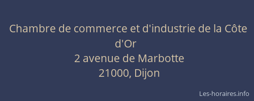 Chambre de commerce et d'industrie de la Côte d'Or