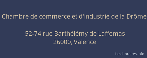 Chambre de commerce et d'industrie de la Drôme