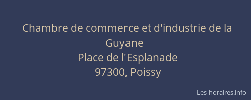 Chambre de commerce et d'industrie de la Guyane