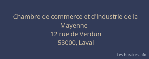 Chambre de commerce et d'industrie de la Mayenne