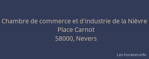 Chambre de commerce et d'industrie de la Nièvre