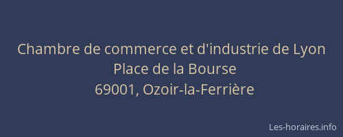 Chambre de commerce et d'industrie de Lyon