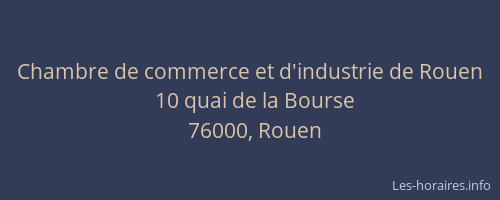 Chambre de commerce et d'industrie de Rouen