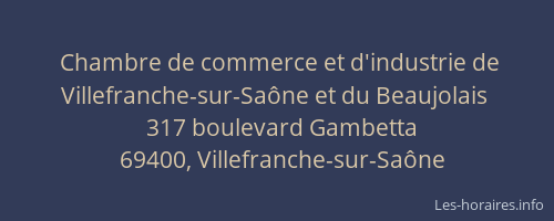 Chambre de commerce et d'industrie de Villefranche-sur-Saône et du Beaujolais