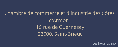 Chambre de commerce et d'industrie des Côtes d'Armor