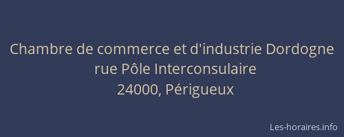 Chambre de commerce et d'industrie Dordogne