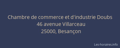Chambre de commerce et d'industrie Doubs