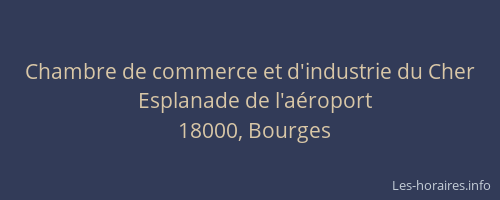 Chambre de commerce et d'industrie du Cher