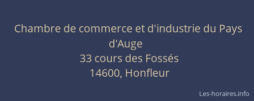 Chambre de commerce et d'industrie du Pays d'Auge
