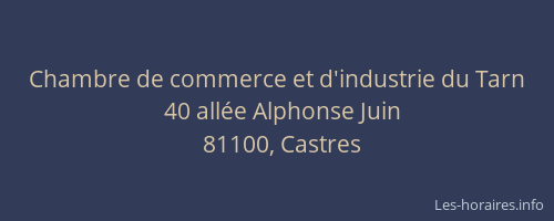 Chambre de commerce et d'industrie du Tarn