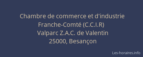 Chambre de commerce et d'industrie Franche-Comté (C.C.I.R)