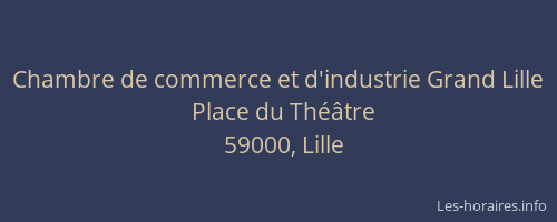 Chambre de commerce et d'industrie Grand Lille