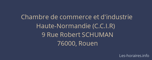 Chambre de commerce et d'industrie Haute-Normandie (C.C.I.R)