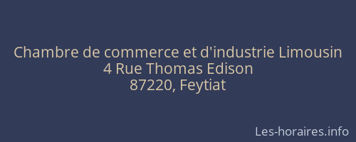 Chambre de commerce et d'industrie Limousin