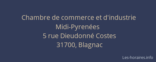 Chambre de commerce et d'industrie Midi-Pyrenées