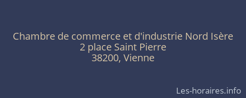 Chambre de commerce et d'industrie Nord Isère