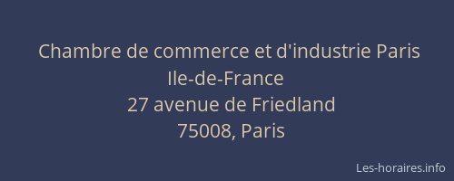 Chambre de commerce et d'industrie Paris Ile-de-France