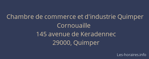 Chambre de commerce et d'industrie Quimper Cornouaille