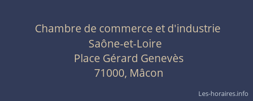 Chambre de commerce et d'industrie Saône-et-Loire