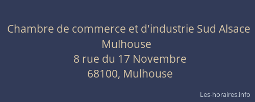 Chambre de commerce et d'industrie Sud Alsace Mulhouse