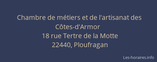 Chambre de métiers et de l'artisanat des Côtes-d'Armor