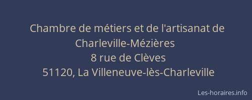 Chambre de métiers et de l'artisanat de Charleville-Mézières
