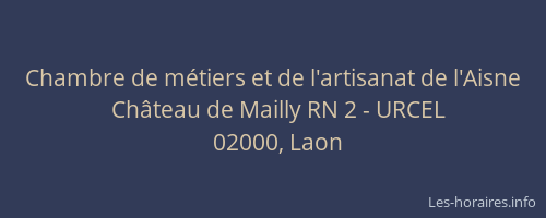 Chambre de métiers et de l'artisanat de l'Aisne