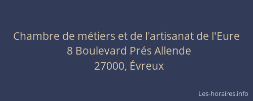 Chambre de métiers et de l'artisanat de l'Eure