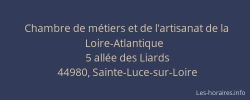 Chambre de métiers et de l'artisanat de la Loire-Atlantique
